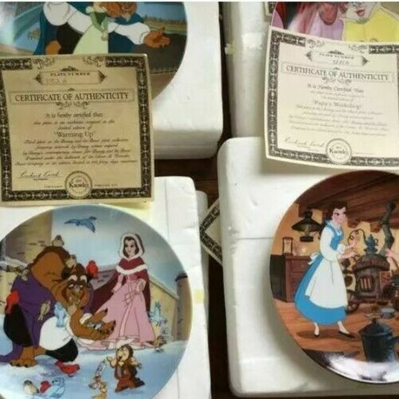 Beauty and the Beast Plate Collection with Certs - Picture 2 of 8